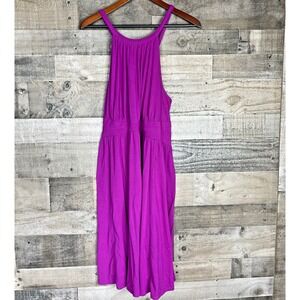 Torrid Dress Womens Plus Size 2 Stretchy Purple Criss Cross Low Back Tank Sun